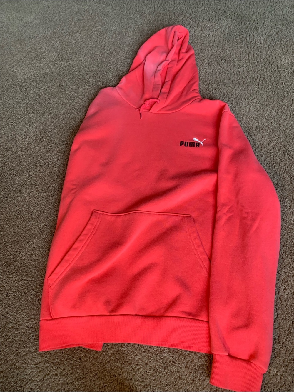 Puma Men's Bright Coral Pullover Hoodie